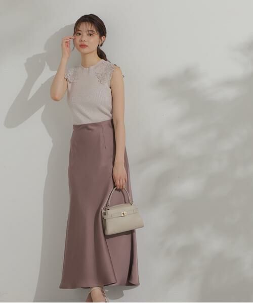 【★完売必至★】Salvatore Ferragamo ☆ サテンスカート セール】 サテンマーメイドスカート24AW （スカート