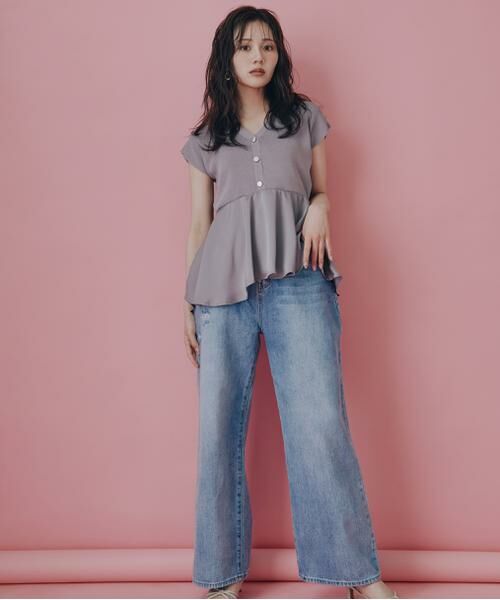 ＊＊PROPORTION BODY DRESSING / プロポーションボディドレッシング　 パンツ | Boysワイドデニム（ブルー）