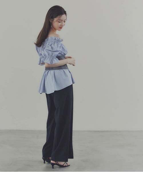 ＊＊PROPORTION BODY DRESSING / プロポーションボディドレッシング　 パンツ | ナチュラルタックパンツ（ブラック）