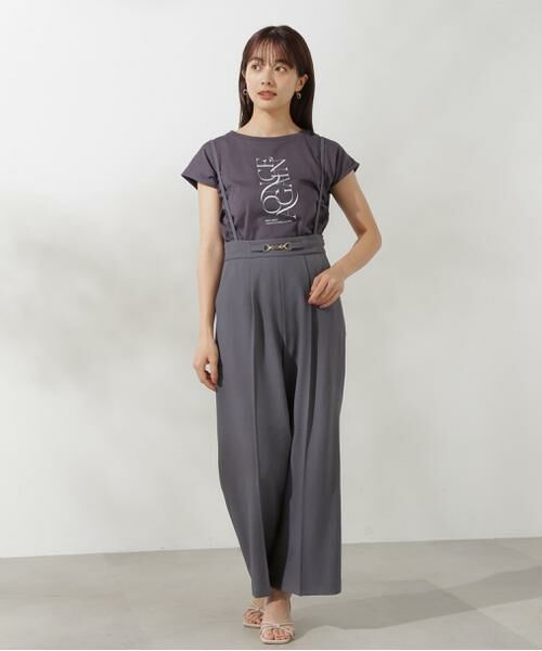 ＊＊PROPORTION BODY DRESSING / プロポーションボディドレッシング　 パンツ | サスペンダー付きビットワイドパンツ | 詳細11