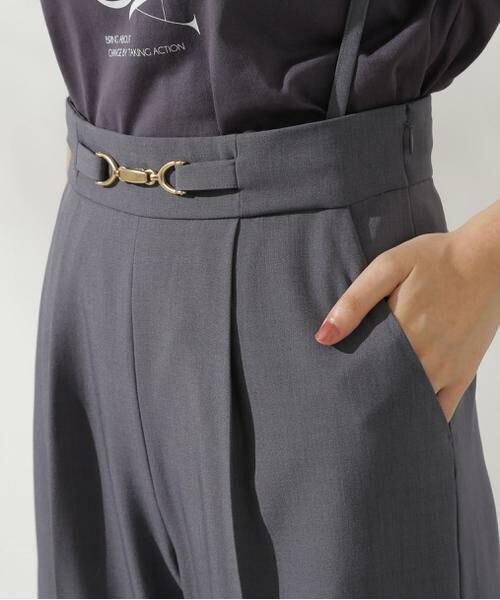 ＊＊PROPORTION BODY DRESSING / プロポーションボディドレッシング　 パンツ | サスペンダー付きビットワイドパンツ | 詳細18