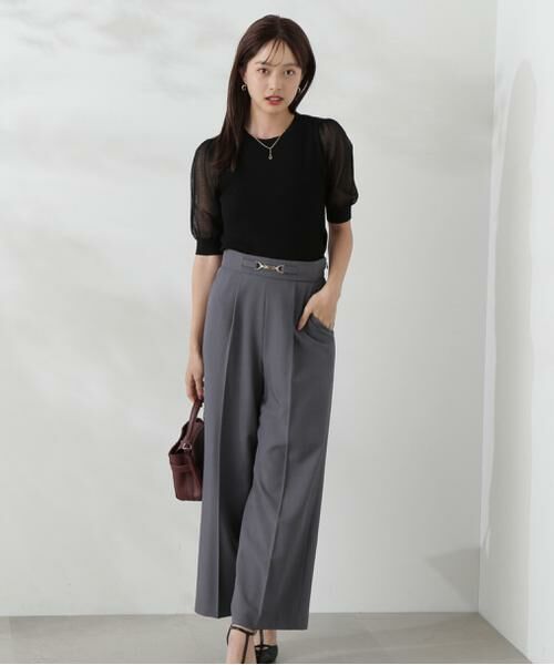 ＊＊PROPORTION BODY DRESSING / プロポーションボディドレッシング　 パンツ | サスペンダー付きビットワイドパンツ | 詳細2