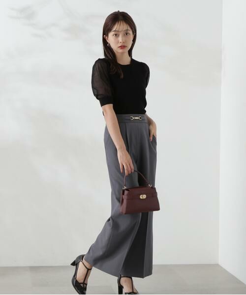 ＊＊PROPORTION BODY DRESSING / プロポーションボディドレッシング　 パンツ | サスペンダー付きビットワイドパンツ | 詳細3