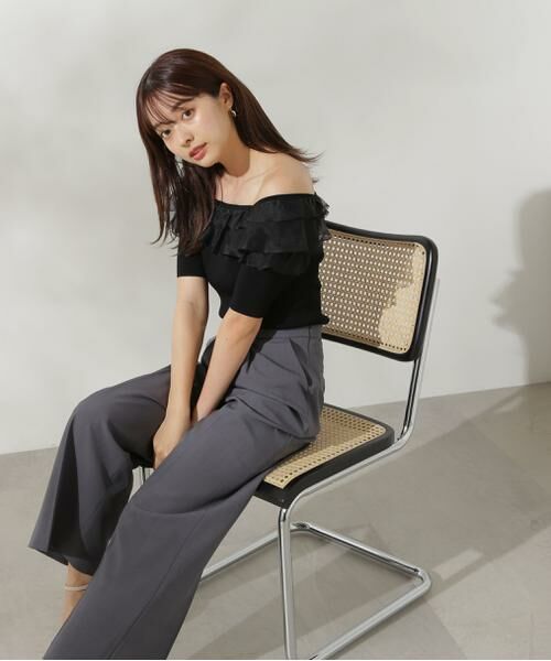 ＊＊PROPORTION BODY DRESSING / プロポーションボディドレッシング　 パンツ | サスペンダー付きビットワイドパンツ | 詳細5