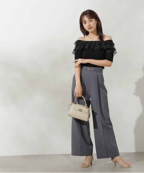 ＊＊PROPORTION BODY DRESSING / プロポーションボディドレッシング　 パンツ | サスペンダー付きビットワイドパンツ | 詳細6