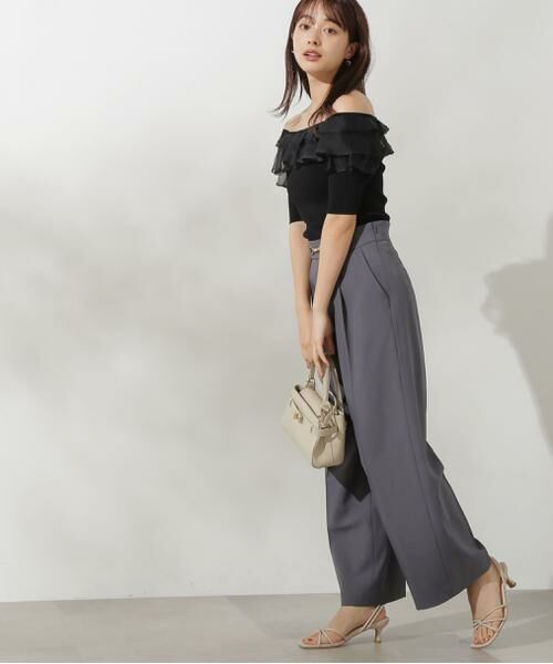 ＊＊PROPORTION BODY DRESSING / プロポーションボディドレッシング　 パンツ | サスペンダー付きビットワイドパンツ | 詳細7