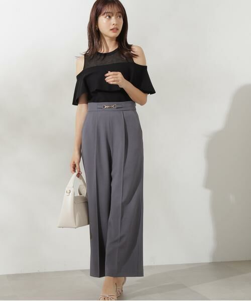 ＊＊PROPORTION BODY DRESSING / プロポーションボディドレッシング　 パンツ | サスペンダー付きビットワイドパンツ | 詳細8