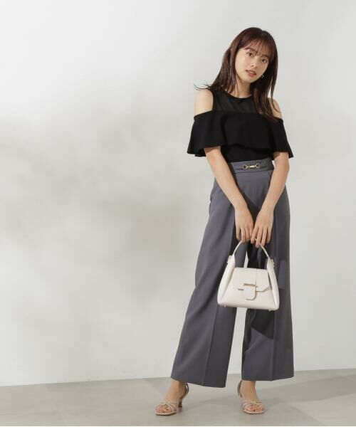 ＊＊PROPORTION BODY DRESSING / プロポーションボディドレッシング　 パンツ | サスペンダー付きビットワイドパンツ | 詳細9