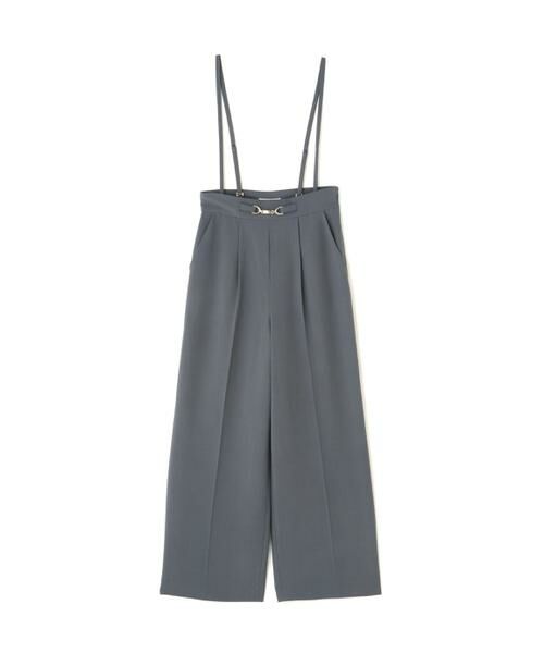 ＊＊PROPORTION BODY DRESSING / プロポーションボディドレッシング　 パンツ | サスペンダー付きビットワイドパンツ（グレー3）