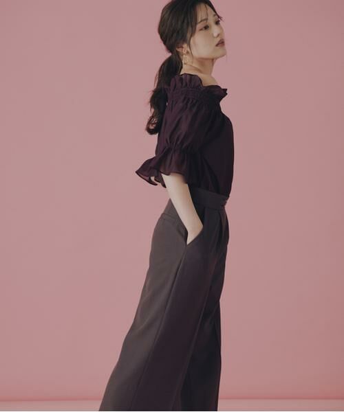 ＊＊PROPORTION BODY DRESSING / プロポーションボディドレッシング　 パンツ | サスペンダー付きビットワイドパンツ | 詳細24