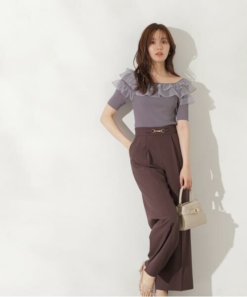 ＊＊PROPORTION BODY DRESSING / プロポーションボディドレッシング　 パンツ | サスペンダー付きビットワイドパンツ | 詳細27