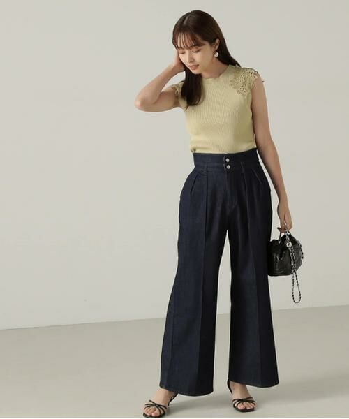 ＊＊PROPORTION BODY DRESSING / プロポーションボディドレッシング　 パンツ | ハイウエストデニムパンツ24AW（ダークインディゴ1）