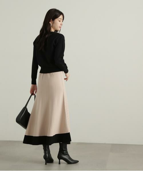 ＊＊PROPORTION BODY DRESSING / プロポーションボディドレッシング　 ワンピース | バイカラーパールニットセットアップ | 詳細10