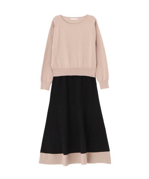 ＊＊PROPORTION BODY DRESSING / プロポーションボディドレッシング　 ワンピース | バイカラーパールニットセットアップ | 詳細19