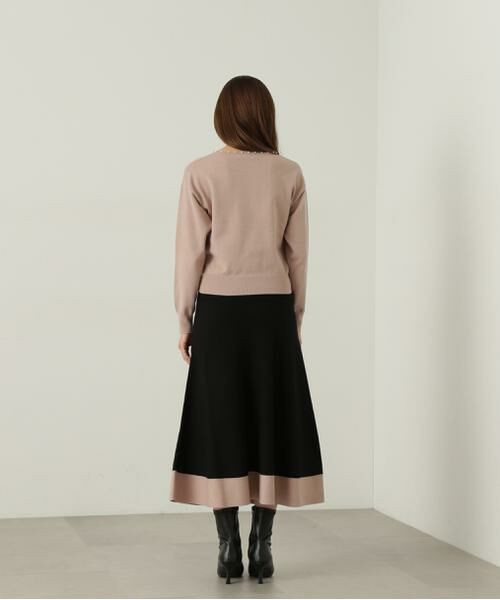 ＊＊PROPORTION BODY DRESSING / プロポーションボディドレッシング　 ワンピース | バイカラーパールニットセットアップ | 詳細26