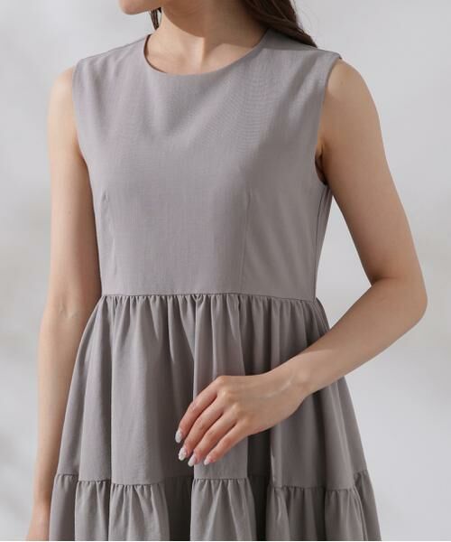 ＊＊PROPORTION BODY DRESSING / プロポーションボディドレッシング　 ワンピース | ノースリティアードワンピース | 詳細20