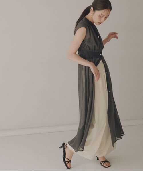 セール】 キャミセットシアーワンピース24AW （ワンピース