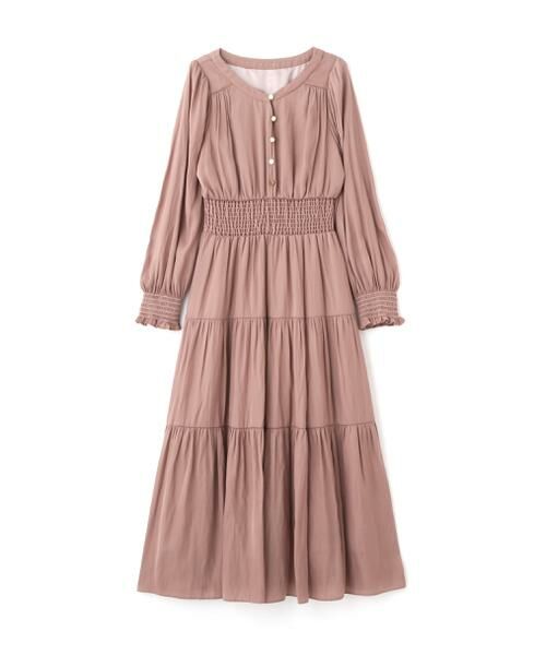 ワンピース ma セール】 ギャザーティアードワンピース24AW （ワンピース