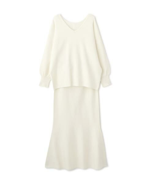 ＊＊PROPORTION BODY DRESSING / プロポーションボディドレッシング　 ワンピース | マトンスリーブニットセットアップ　24AW | 詳細1