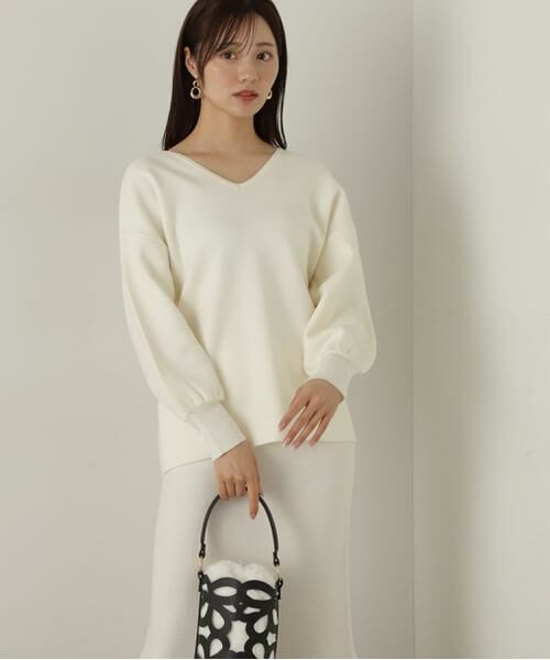 ＊＊PROPORTION BODY DRESSING / プロポーションボディドレッシング　 ワンピース | マトンスリーブニットセットアップ　24AW | 詳細3