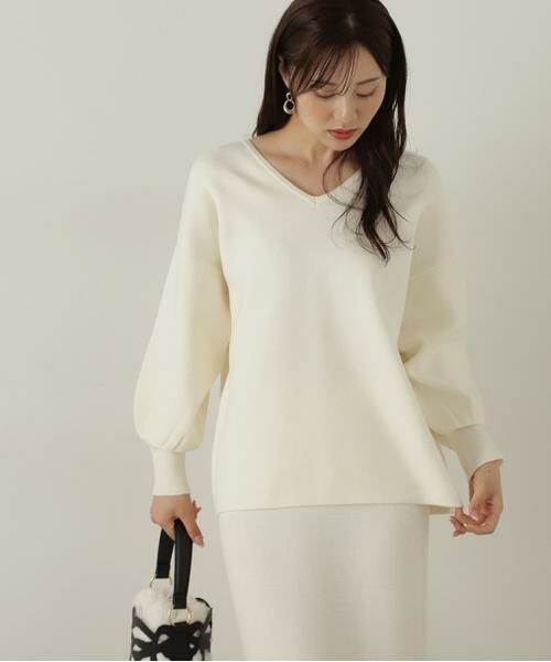 ＊＊PROPORTION BODY DRESSING / プロポーションボディドレッシング　 ワンピース | マトンスリーブニットセットアップ　24AW | 詳細4