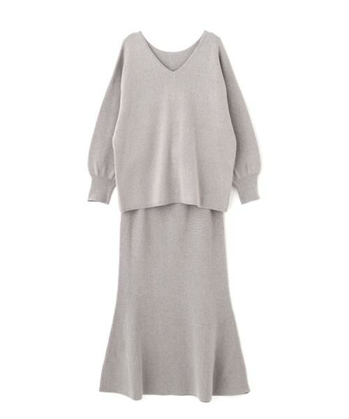 ＊＊PROPORTION BODY DRESSING / プロポーションボディドレッシング　 ワンピース | マトンスリーブニットセットアップ　24AW | 詳細8