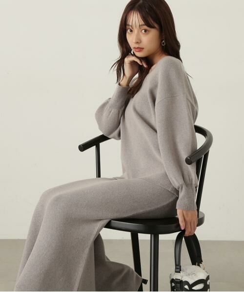 ＊＊PROPORTION BODY DRESSING / プロポーションボディドレッシング　 ワンピース | マトンスリーブニットセットアップ　24AW | 詳細11