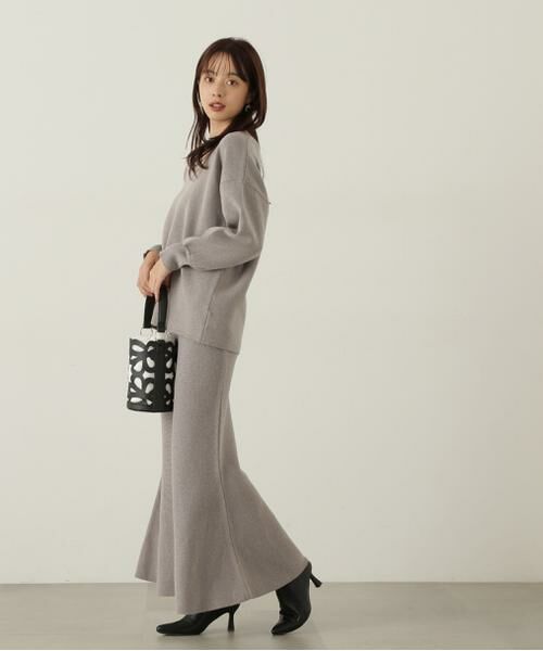 ＊＊PROPORTION BODY DRESSING / プロポーションボディドレッシング　 ワンピース | マトンスリーブニットセットアップ　24AW | 詳細12