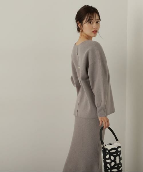 ＊＊PROPORTION BODY DRESSING / プロポーションボディドレッシング　 ワンピース | マトンスリーブニットセットアップ　24AW | 詳細14