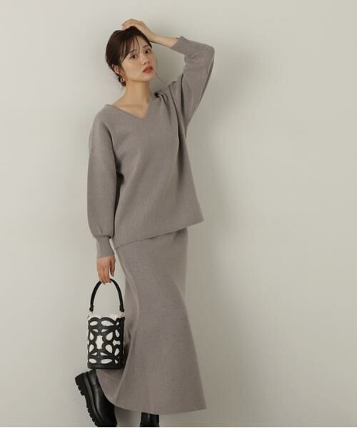 ＊＊PROPORTION BODY DRESSING / プロポーションボディドレッシング　 ワンピース | マトンスリーブニットセットアップ　24AW | 詳細16