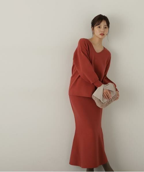 ＊＊PROPORTION BODY DRESSING / プロポーションボディドレッシング　 ワンピース | マトンスリーブニットセットアップ　24AW | 詳細22