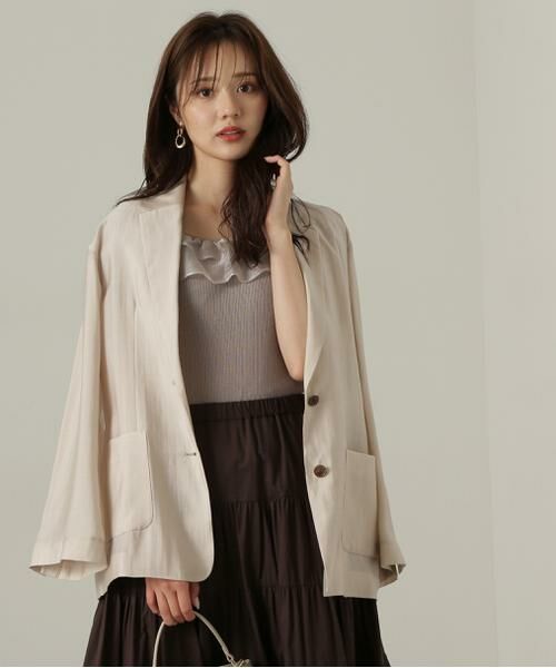 ＊＊PROPORTION BODY DRESSING / プロポーションボディドレッシング　 テーラードジャケット | シアージャケット24AW | 詳細16