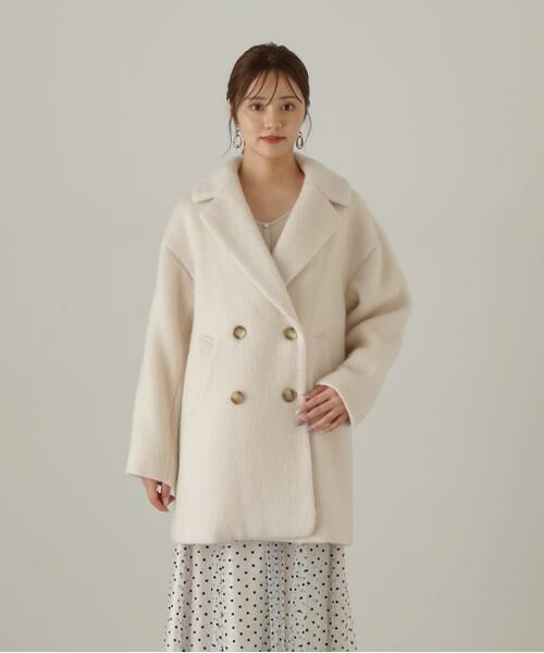 ＊＊PROPORTION BODY DRESSING / プロポーションボディドレッシング　 アウター | ミドル丈シャギーコート　24AW | 詳細11