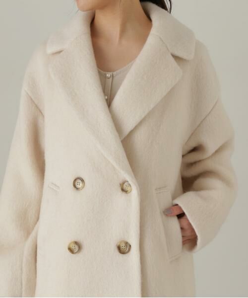 ＊＊PROPORTION BODY DRESSING / プロポーションボディドレッシング　 アウター | ミドル丈シャギーコート　24AW | 詳細14