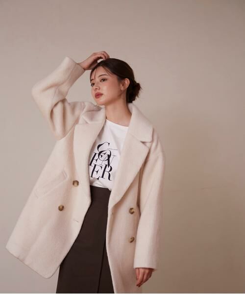 ＊＊PROPORTION BODY DRESSING / プロポーションボディドレッシング　 アウター | ミドル丈シャギーコート　24AW | 詳細2