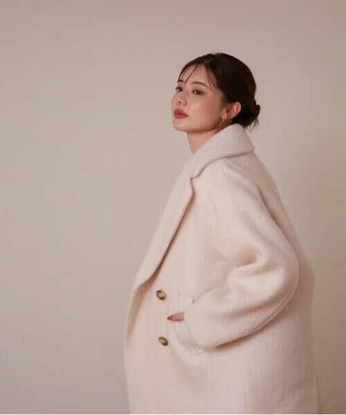 ＊＊PROPORTION BODY DRESSING / プロポーションボディドレッシング　 アウター | ミドル丈シャギーコート　24AW | 詳細5