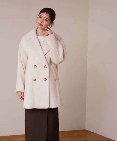 ＊＊PROPORTION BODY DRESSING / プロポーションボディドレッシング　 アウター | ミドル丈シャギーコート　24AW | 詳細6