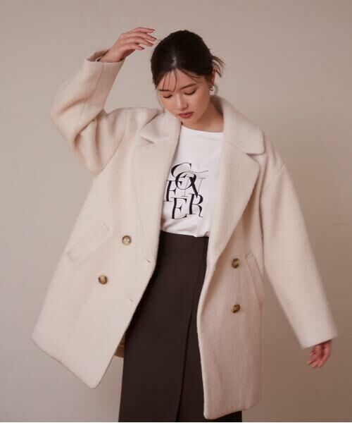 ＊＊PROPORTION BODY DRESSING / プロポーションボディドレッシング　 アウター | ミドル丈シャギーコート　24AW | 詳細7