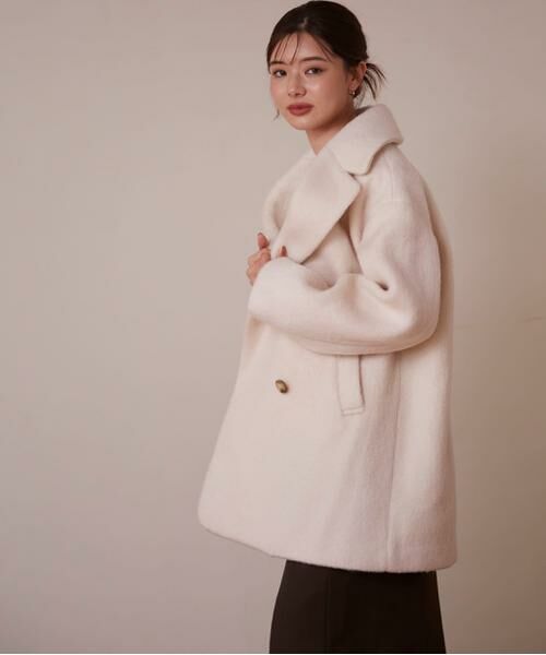 ＊＊PROPORTION BODY DRESSING / プロポーションボディドレッシング　 アウター | ミドル丈シャギーコート　24AW | 詳細8