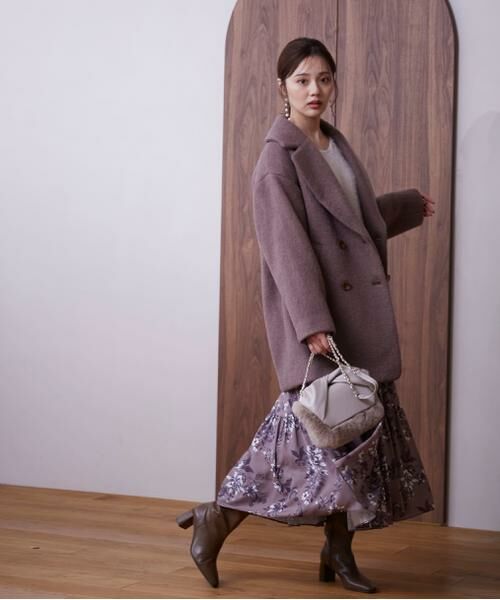 ＊＊PROPORTION BODY DRESSING / プロポーションボディドレッシング　 アウター | ミドル丈シャギーコート　24AW | 詳細28