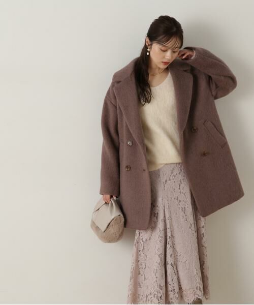 ＊＊PROPORTION BODY DRESSING / プロポーションボディドレッシング　 アウター | ミドル丈シャギーコート　24AW | 詳細17