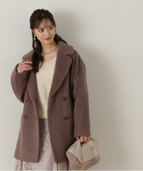 ＊＊PROPORTION BODY DRESSING / プロポーションボディドレッシング　 アウター | ミドル丈シャギーコート　24AW | 詳細18