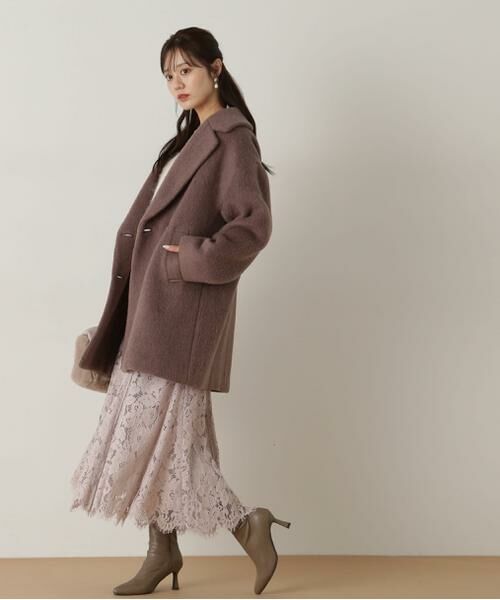 ＊＊PROPORTION BODY DRESSING / プロポーションボディドレッシング　 アウター | ミドル丈シャギーコート　24AW | 詳細19