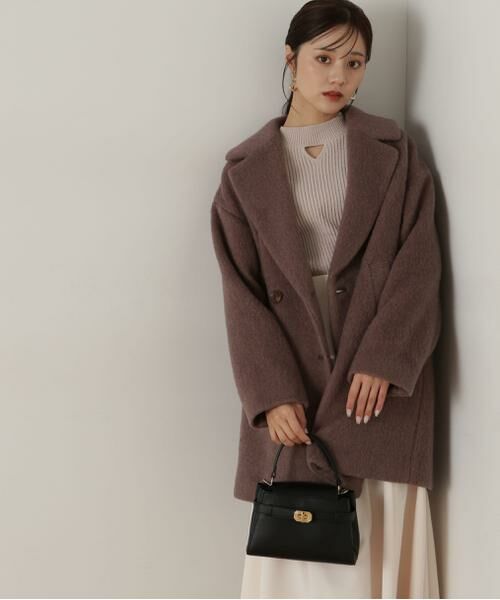 ＊＊PROPORTION BODY DRESSING / プロポーションボディドレッシング　 アウター | ミドル丈シャギーコート　24AW | 詳細22