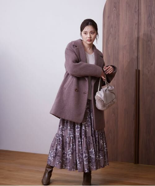 ＊＊PROPORTION BODY DRESSING / プロポーションボディドレッシング　 アウター | ミドル丈シャギーコート　24AW | 詳細24