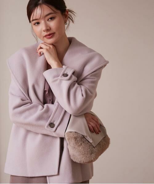 セール】 ショート丈ガウンコート 24AW （ブルゾン