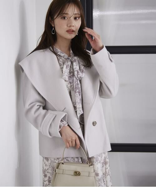 セール】 ショート丈ガウンコート 24AW （ブルゾン）｜＊＊PROPORTION