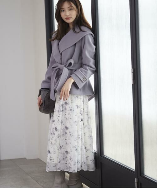 セール】 ショート丈ガウンコート 24AW （ブルゾン）｜＊＊PROPORTION