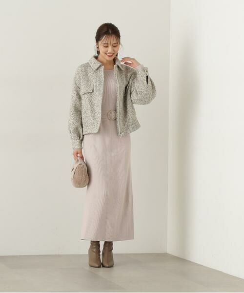 セール】 MIXツイードブルゾン 24AW （ブルゾン）｜＊＊PROPORTION