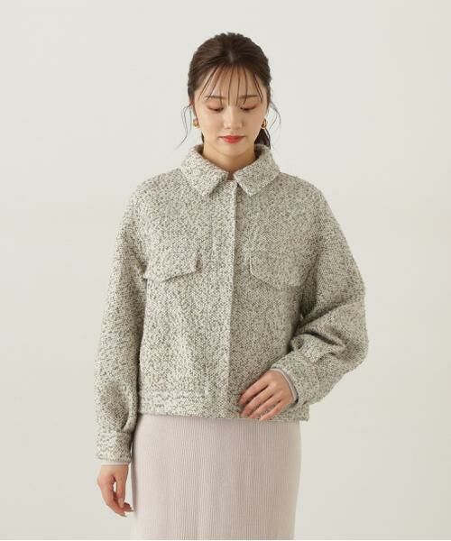 セール】 MIXツイードブルゾン 24AW （ブルゾン）｜＊＊PROPORTION